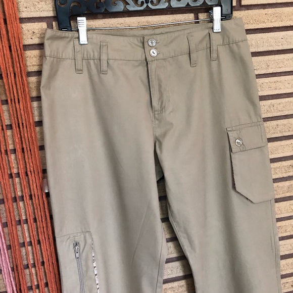 Women's Camel Cargo Pants - Size 9 - Waist 32 - Women's Trousers - Picture 7 of 11